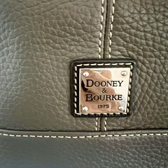 Dooney & Bourke Gracie gray elephant hobo bag soft leather elegant offic… - Picture 13 of 13